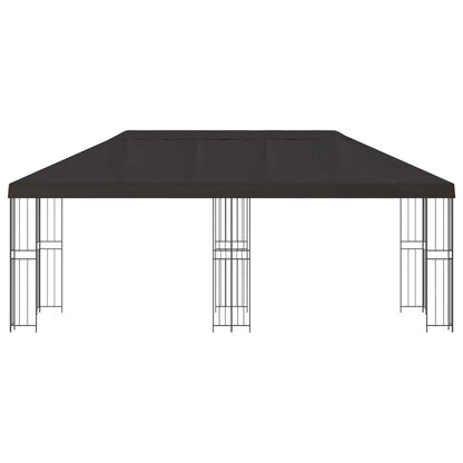 Paviljoen met zijwanden 6 x 3 m Antracietkleurig
