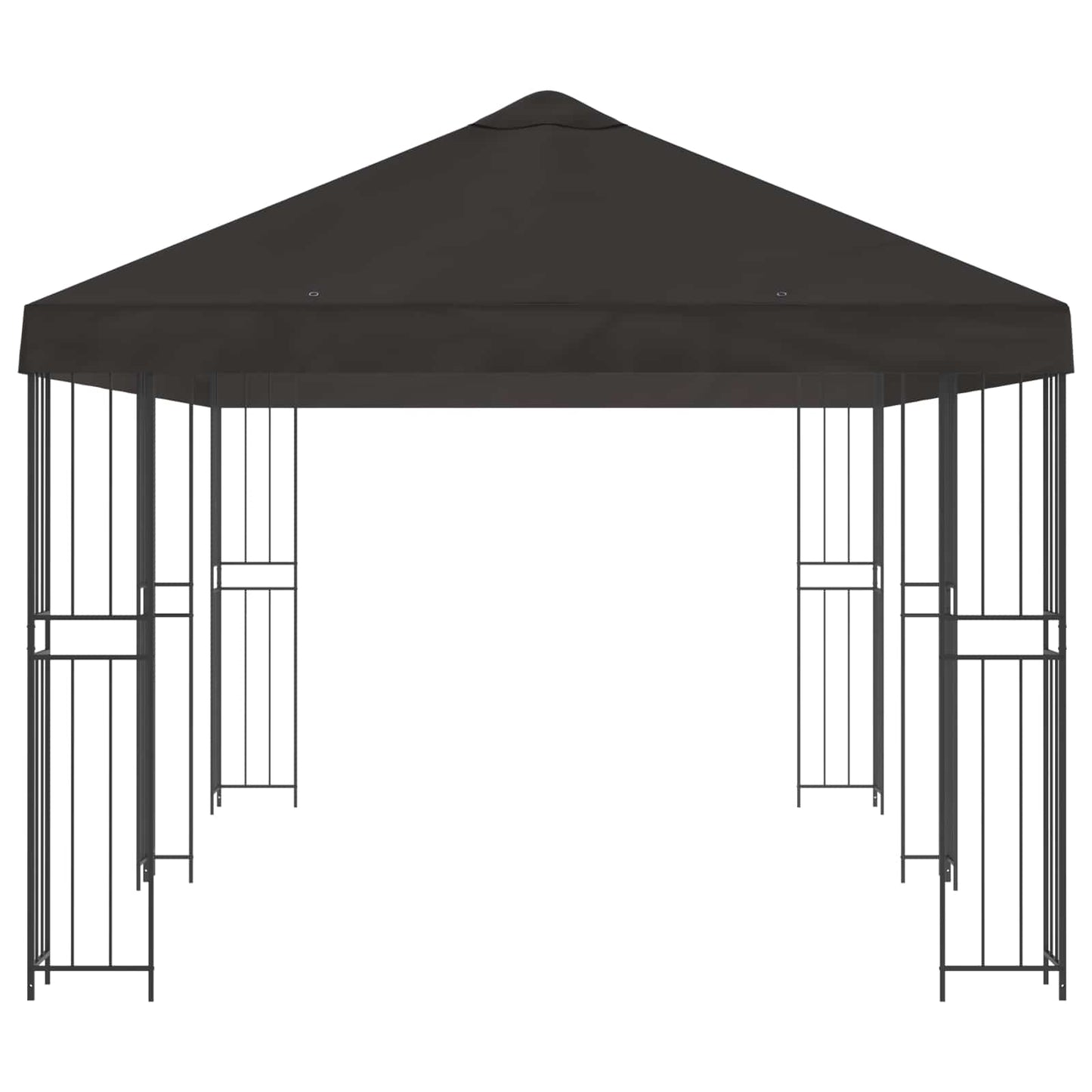 Paviljoen met zijwanden 6 x 3 m Antracietkleurig