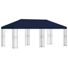 Partytent 6 x 3 m blauw polyester staal