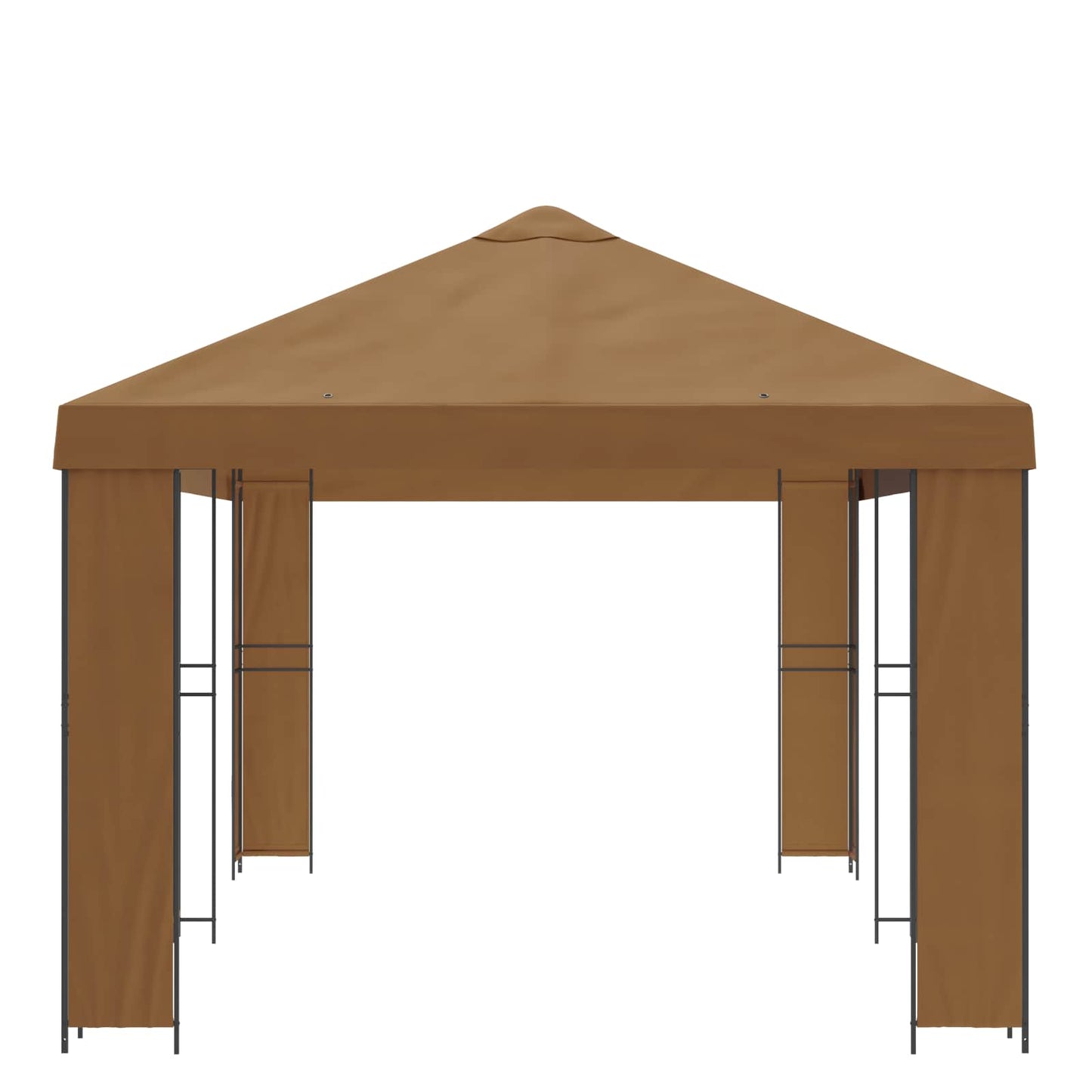 Tuinprieel 6 x 3 m Beige Polyester en staal 190