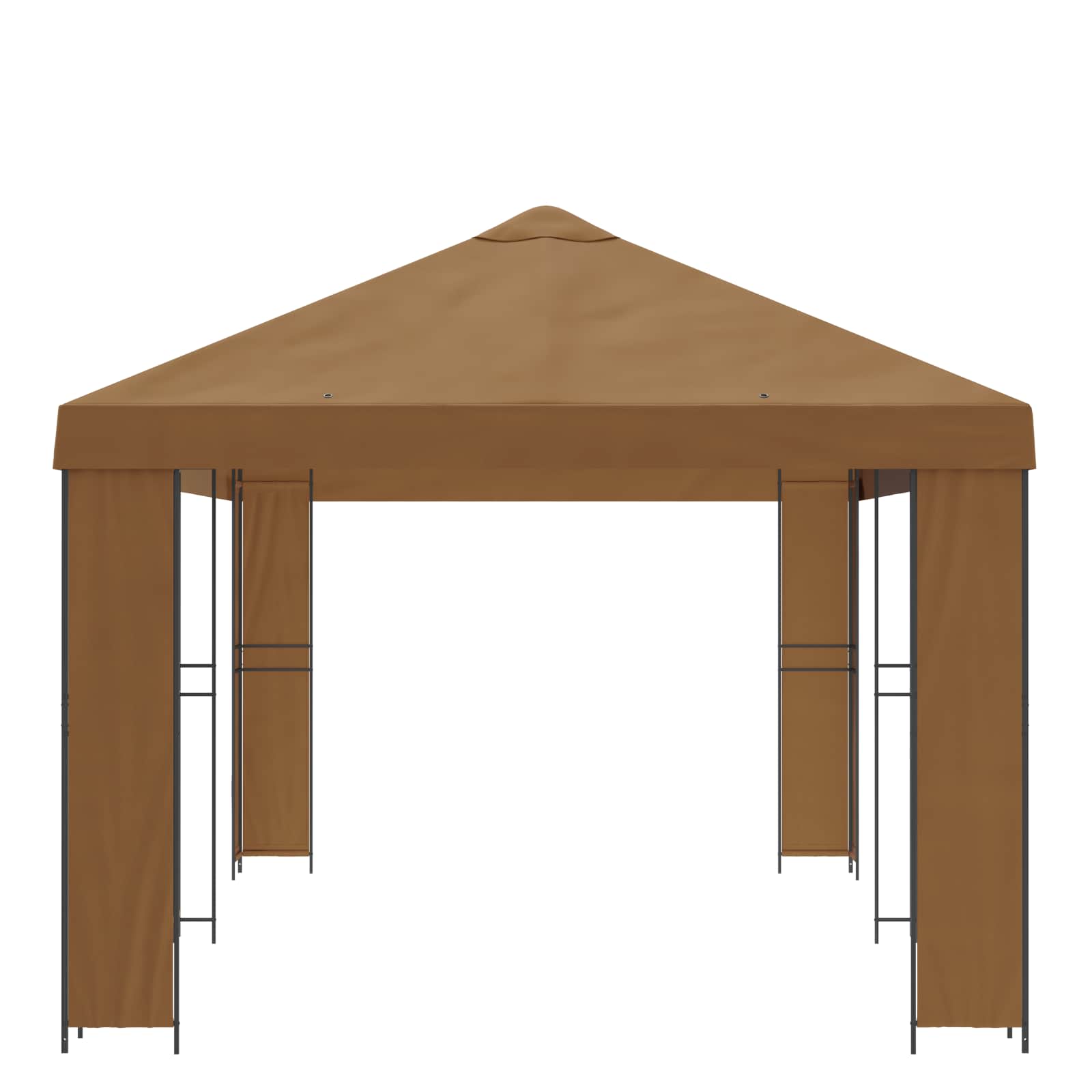 Tuinprieel 6 x 3 m Beige Polyester en staal 190