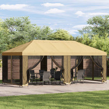 Tuinprieel 6 x 3 m Crèmekleurig Polyester en staal 190