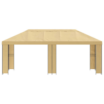 Tuinprieel 6 x 3 m Crèmekleurig Polyester en staal 190