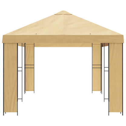 Tuinprieel 6 x 3 m Crèmekleurig Polyester en staal 190