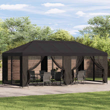 Tuinprieel 6 x 3 m Antracietkleurig Polyester en staal 190