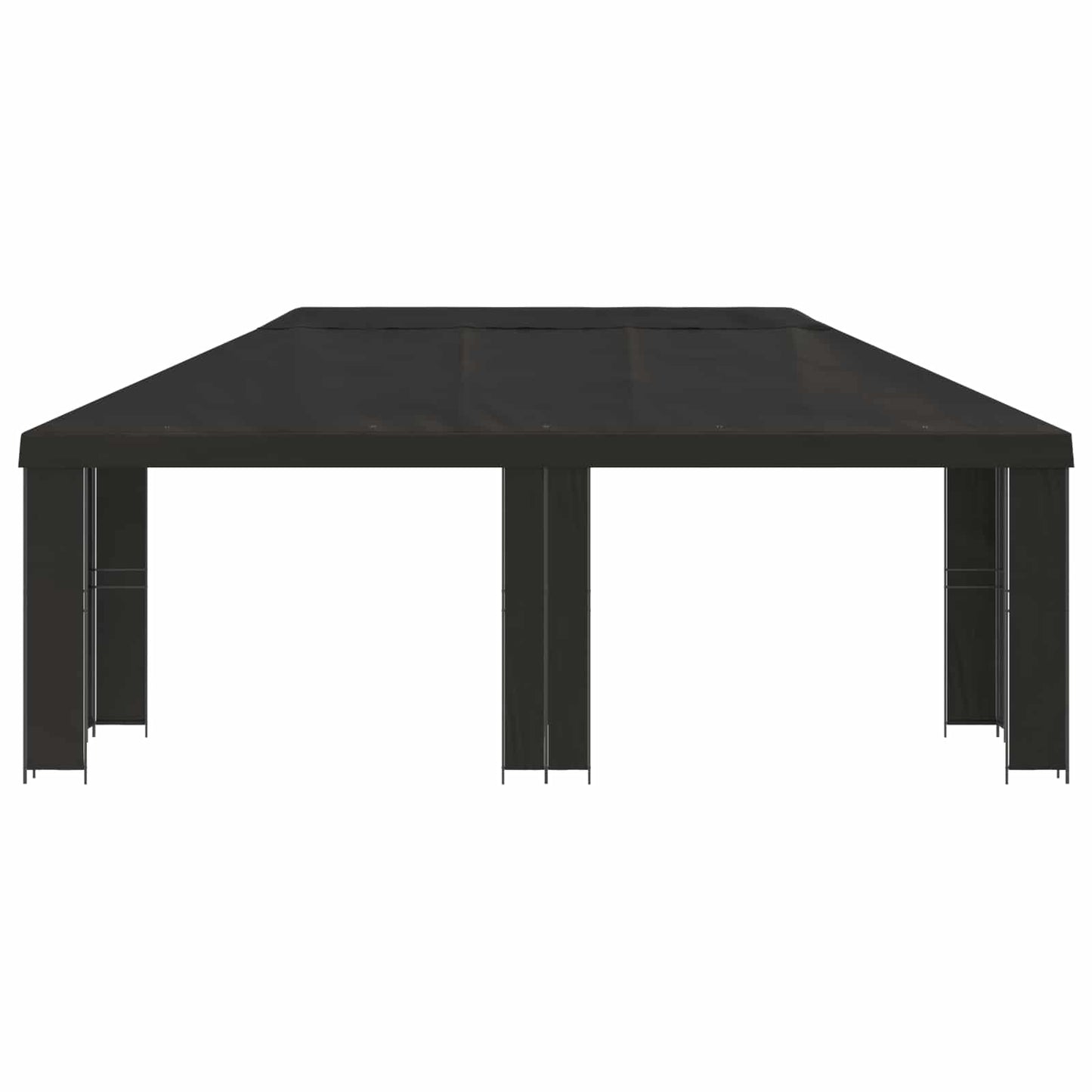 Tuinprieel 6 x 3 m Antracietkleurig Polyester en staal 190