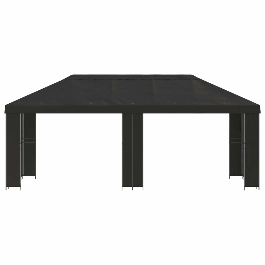 Tuinprieel 6 x 3 m Antracietkleurig Polyester en staal 190