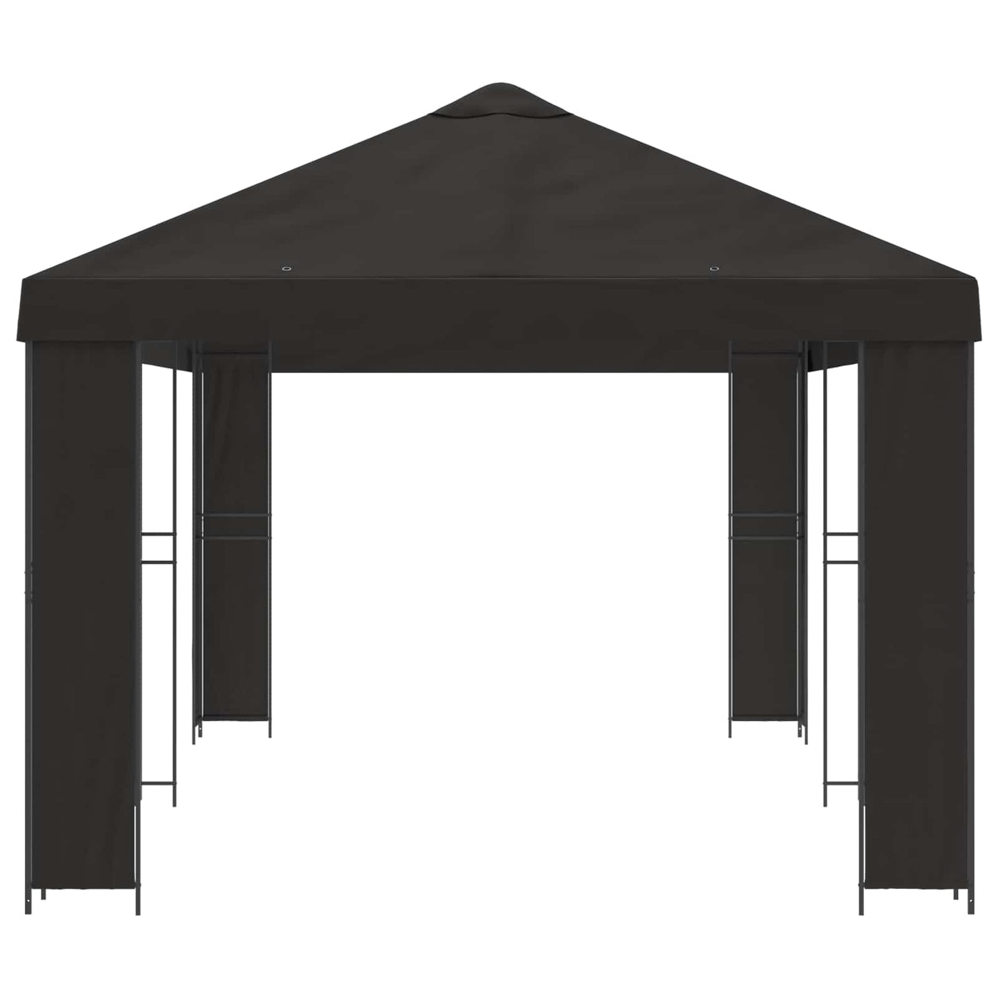 Tuinprieel 6 x 3 m Antracietkleurig Polyester en staal 190