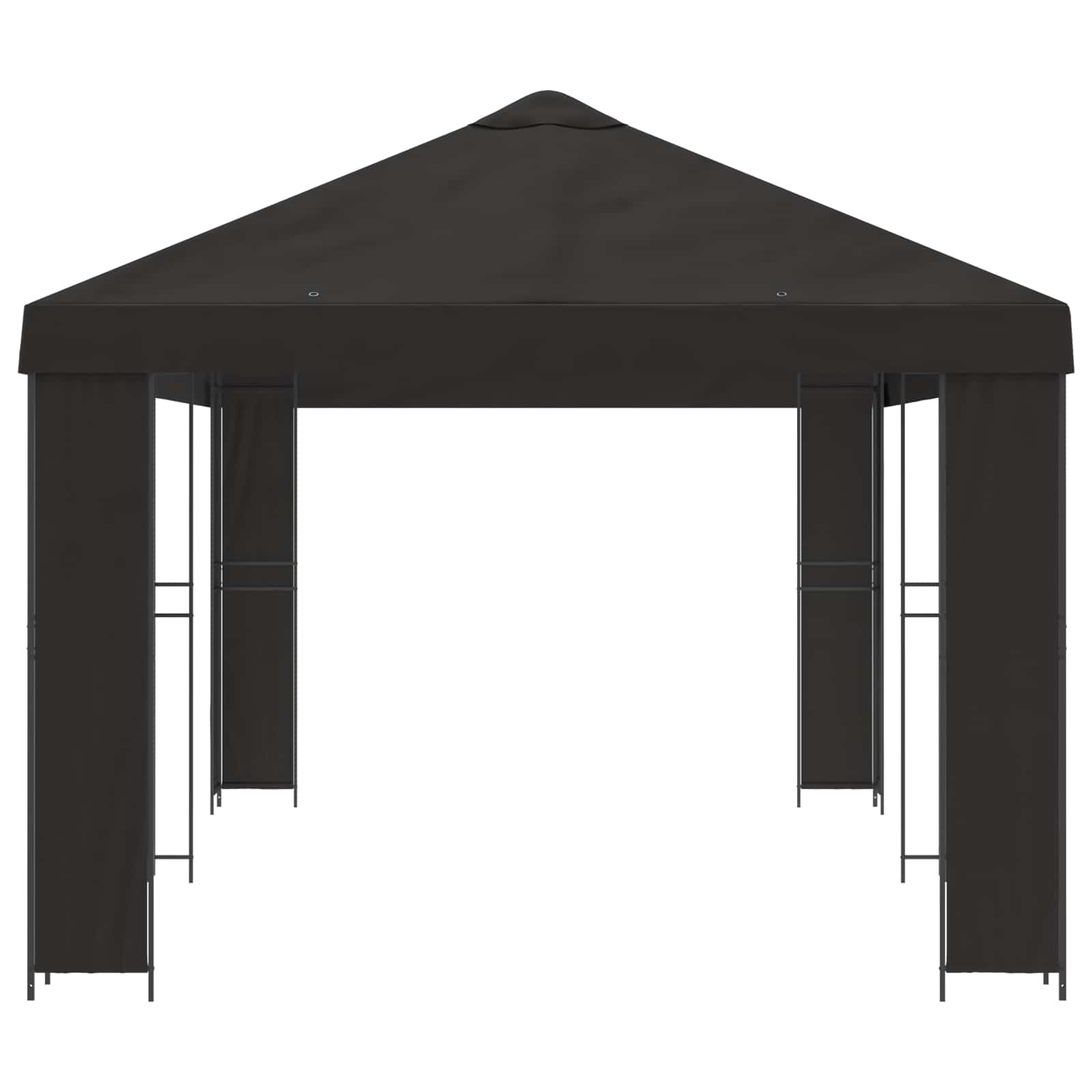 Tuinprieel 6 x 3 m Antracietkleurig Polyester en staal 190
