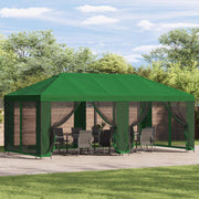 Tuinprieel 600x300 cm groen polyester staal
