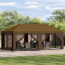 Tuinprieel 6 x 3 m Taupe Polyester en staal 190