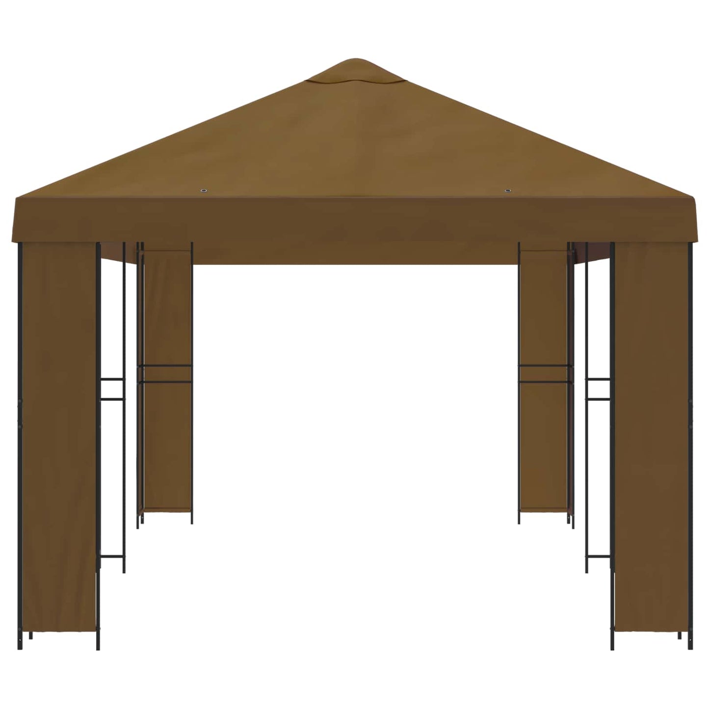 Tuinprieel 6 x 3 m Taupe Polyester en staal 190