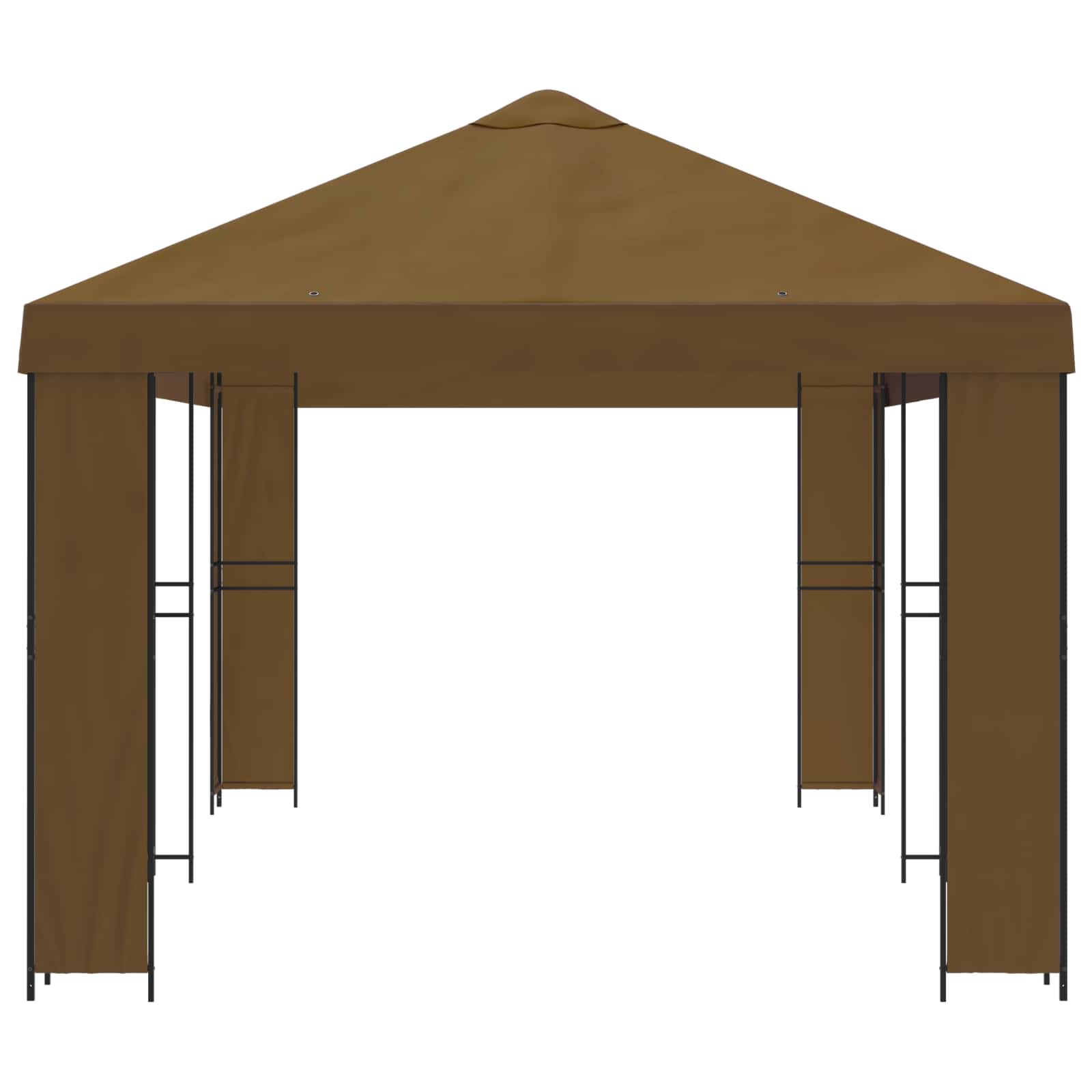 Tuinprieel 6 x 3 m Taupe Polyester en staal 190