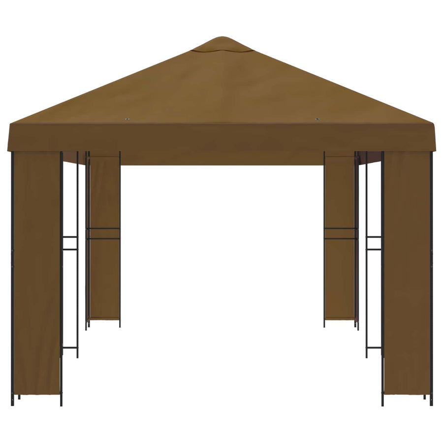 Tuinprieel 6 x 3 m Taupe Polyester en staal 190