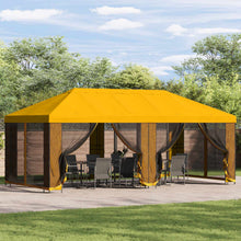 Tuinprieel 6 x 3 m Geel Polyester en staal 190