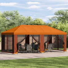 Tuinprieel 6 x 3 m Oranje Polyester en staal 190