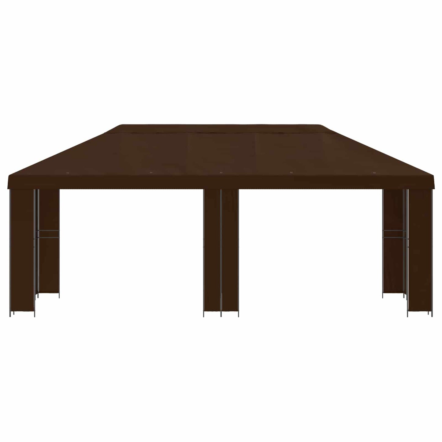Tuinprieel 6 x 3 m Bruin Polyester en staal 190