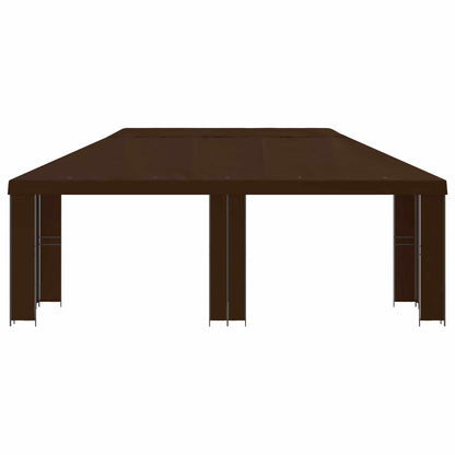 Tuinprieel 6 x 3 m Bruin Polyester en staal 190