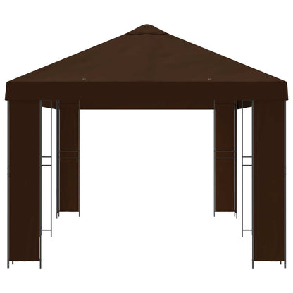 Tuinprieel 6 x 3 m Bruin Polyester en staal 190
