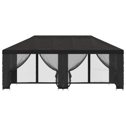 Paviljoen met zijwanden 6 x 3 m Antracietkleurig