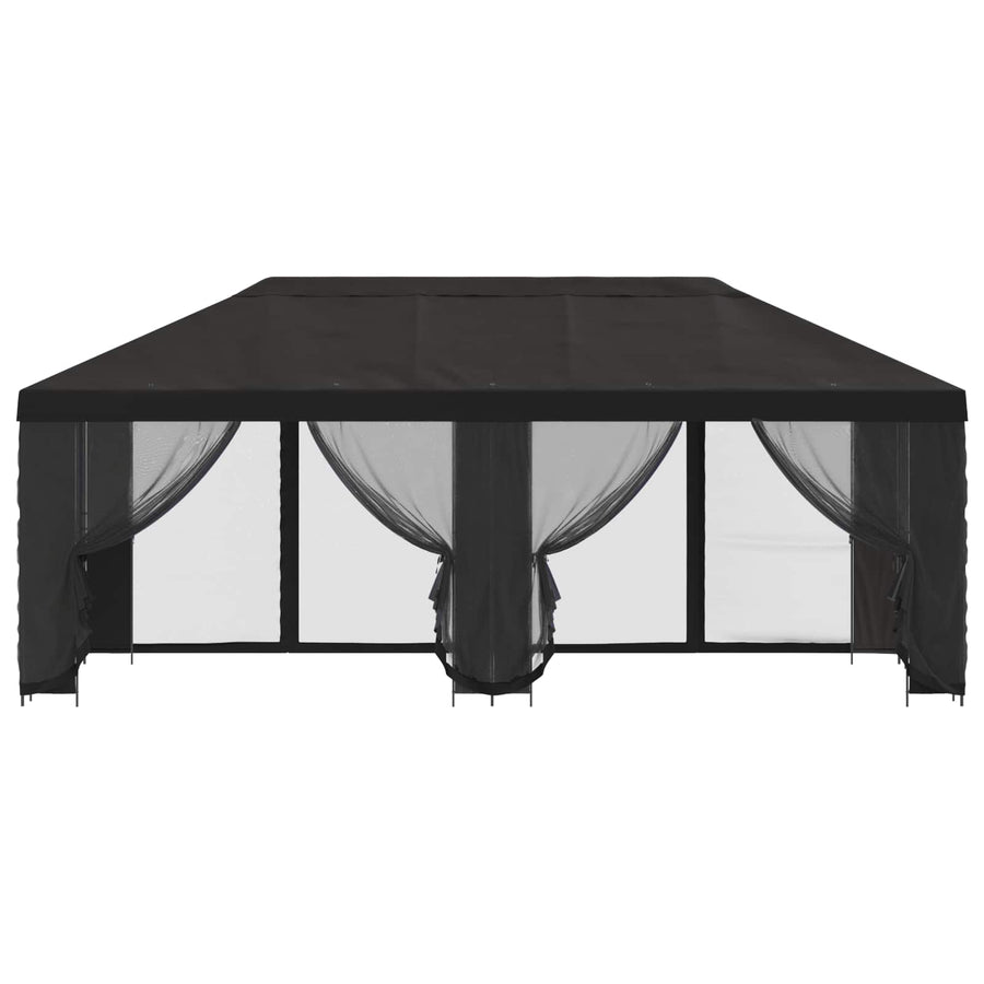Paviljoen met zijwanden 6 x 3 m Antracietkleurig