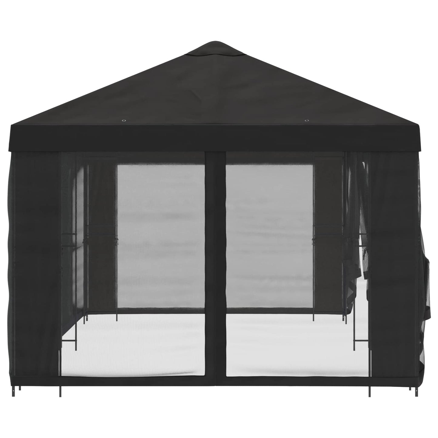 Paviljoen met zijwanden 6 x 3 m Antracietkleurig