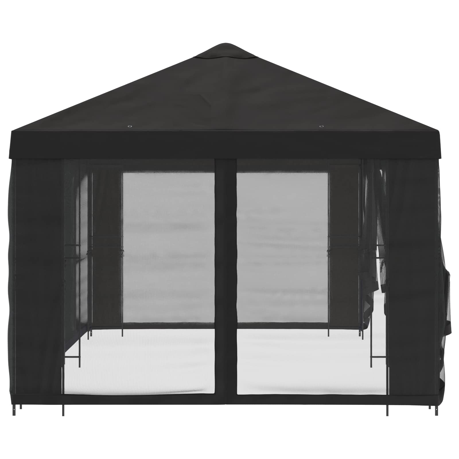 Paviljoen met zijwanden 6 x 3 m Antracietkleurig