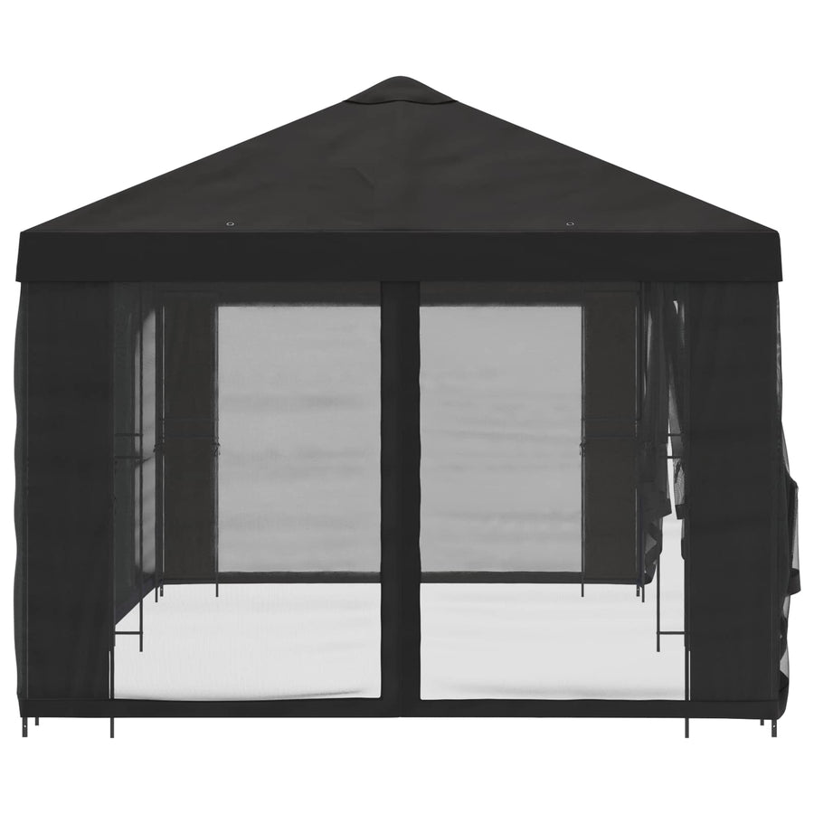 Paviljoen met zijwanden 6 x 3 m Antracietkleurig