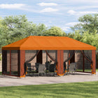 Partytent 6 x 3 m oranje polyester staal