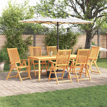 Tuin eettafelset 7 pcs Bruin Massief Acaciahout