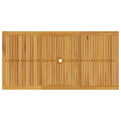 Tuin eettafelset 7 pcs Bruin Massief Acaciahout