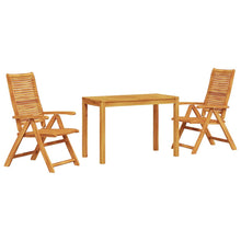Tuin Eetset 3 Pcs Bruin Massief Acaciahout