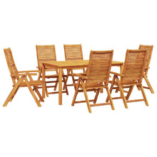 Tuin eettafelset 7 pcs Bruin Massief Acaciahout