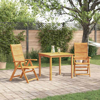Tuin eettafelset 3 pcs Bruin Massief Acaciahout