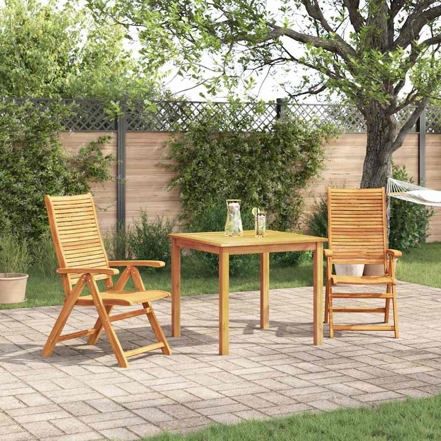 Tuin eettafelset 3 pcs Bruin Massief Acaciahout