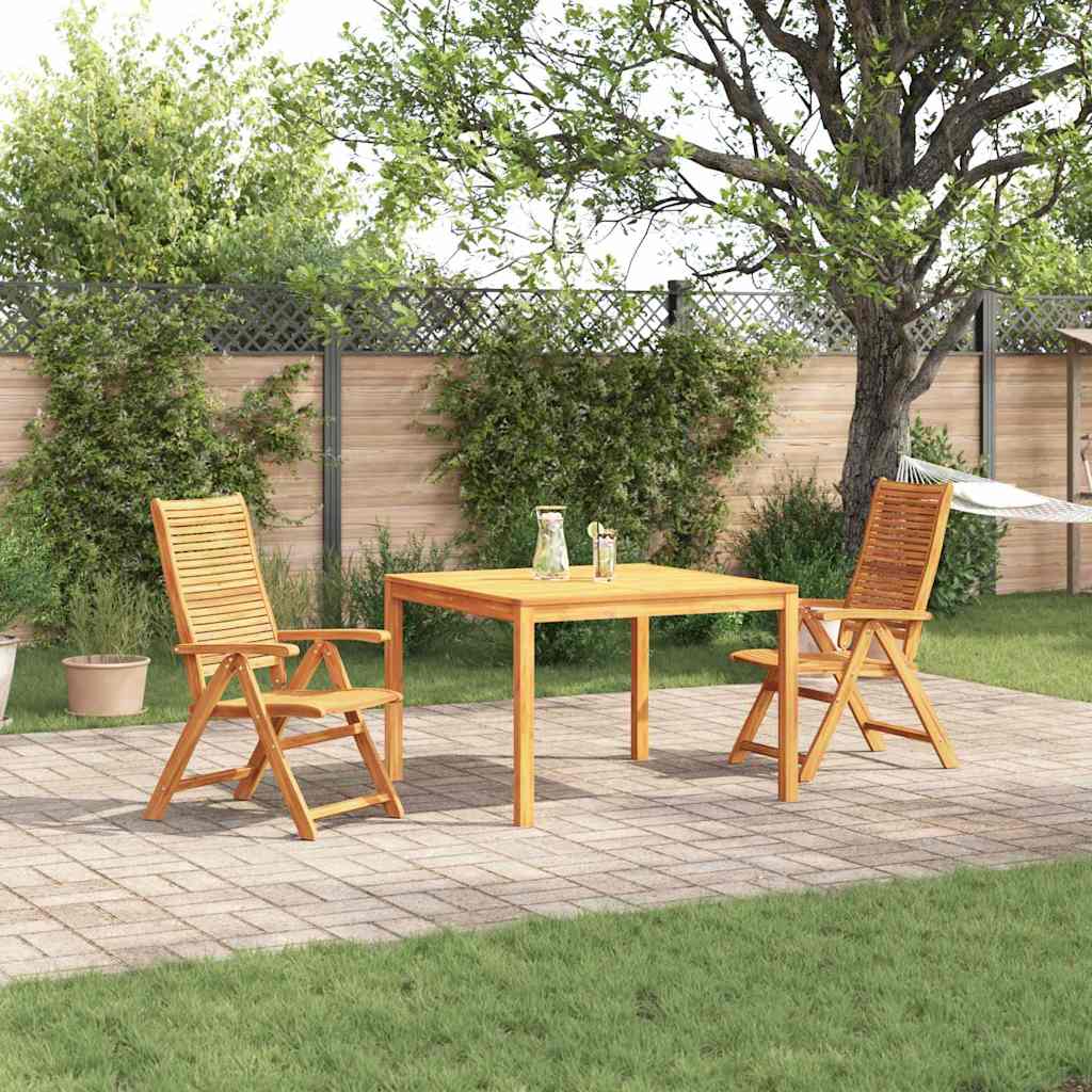Tuin eettafelset 3 pcs Bruin Massief Acaciahout