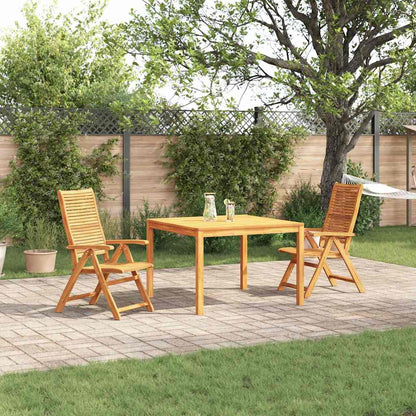 Tuin eettafelset 3 pcs Bruin Massief Acaciahout