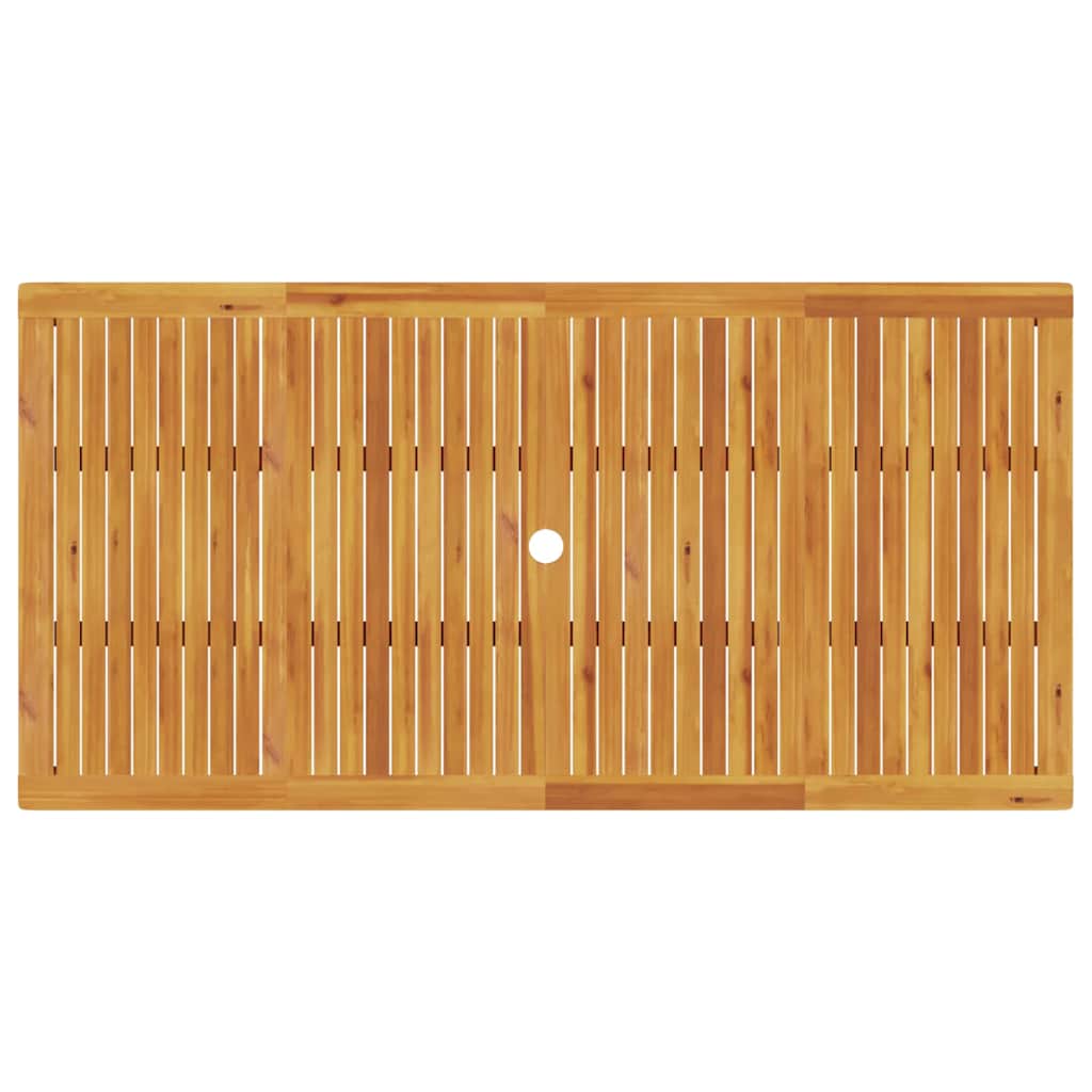 Tuin Eetset 9 Pcs Bruin Massief Acaciahout 8-persoons