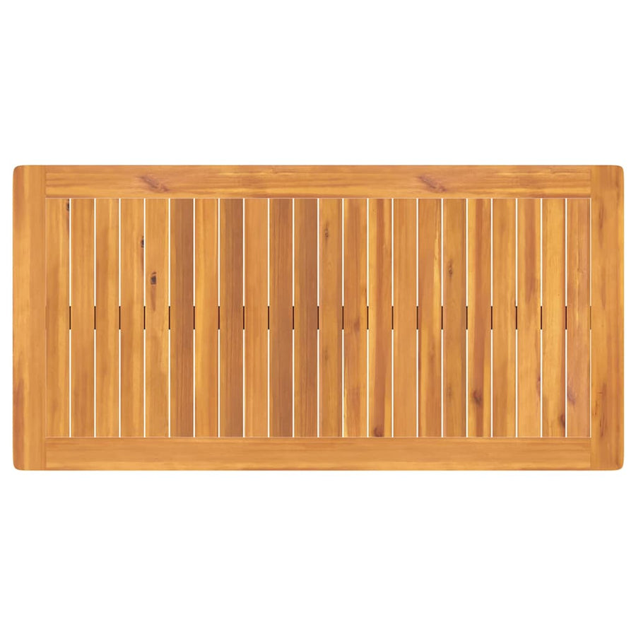 Tuin Eetset 3 pcs Bruin Massief acaciahout
