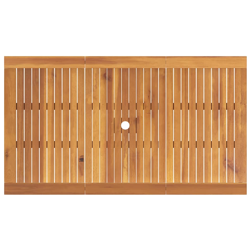 Tuin eettafelset 5 pcs Bruin Massief Acaciahout