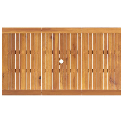 Tuin eettafelset 5 pcs Bruin Massief Acaciahout