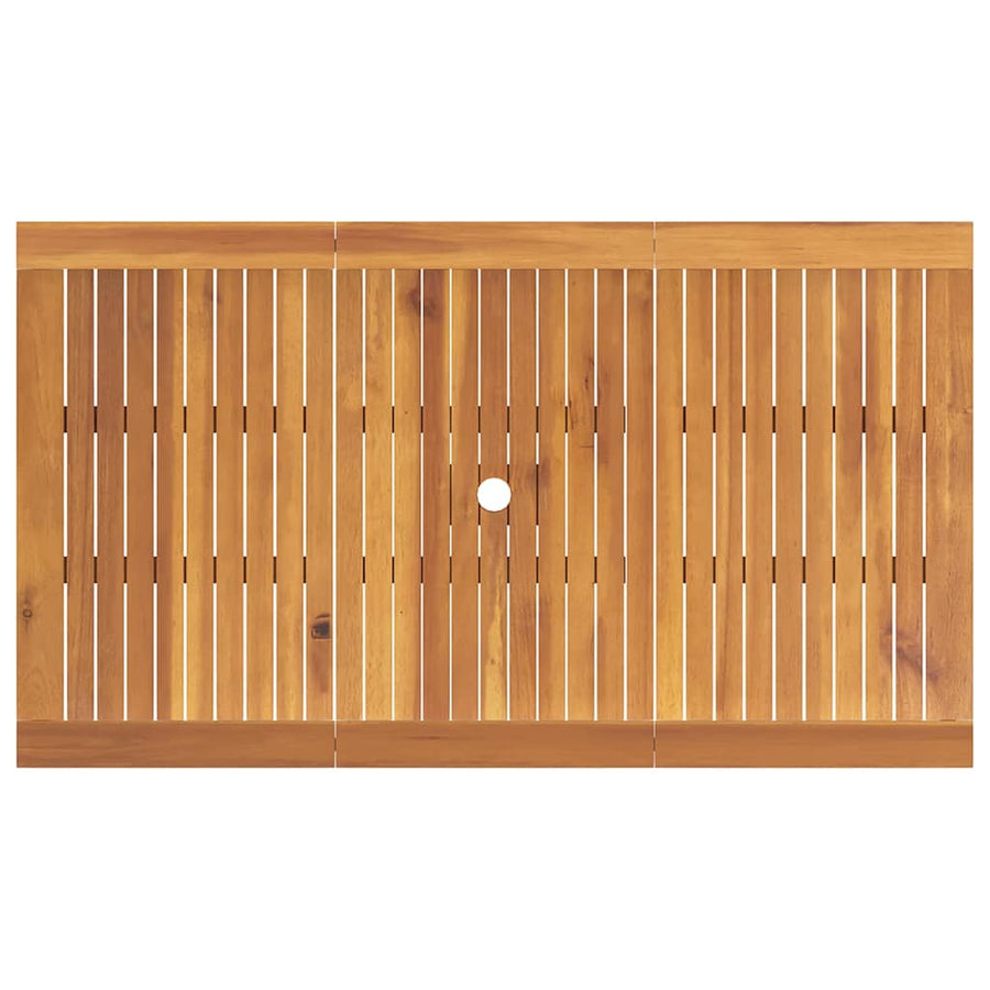 Tuin eettafelset 7 pcs Bruin Massief Acaciahout