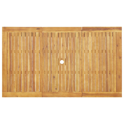 Tuin eettafelset 5 pcs Bruin Massief Acaciahout