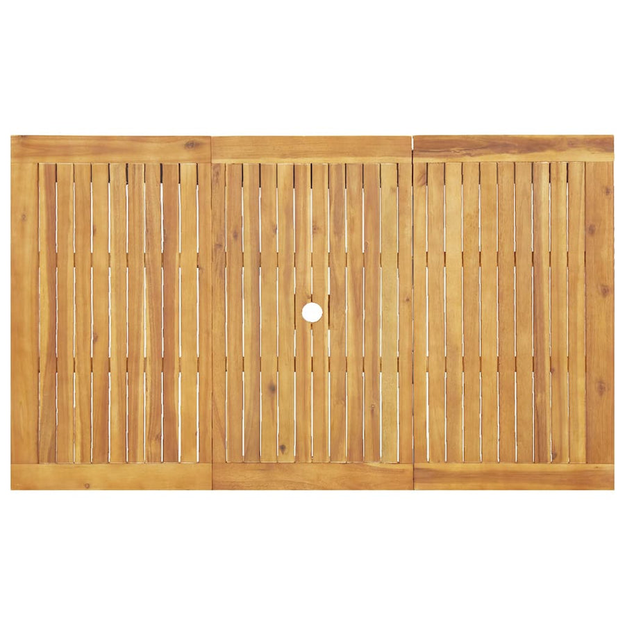 Tuin eettafelset 7 pcs Bruin Massief Acaciahout