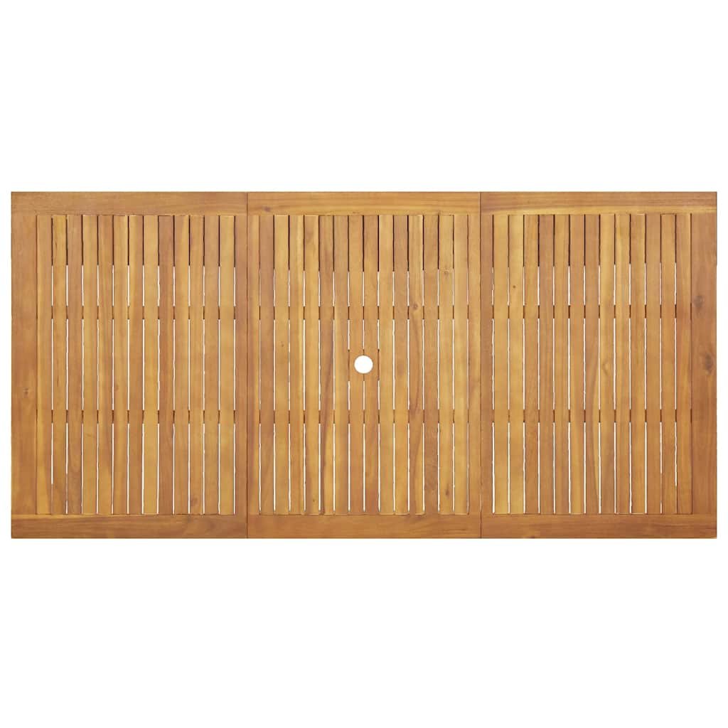 Tuin Eetset 7 pcs Bruin Massief acaciahout