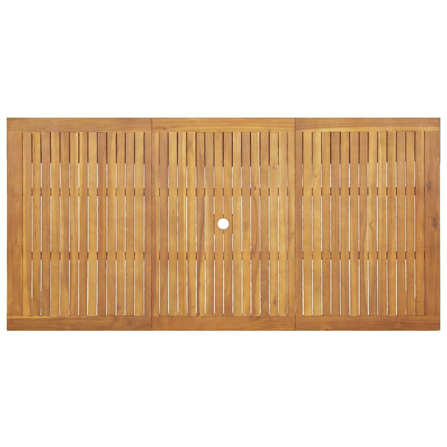 Tuin Eetset 7 pcs Bruin Massief acaciahout