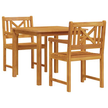 Tuin eettafelset 3 pcs Bruin Massief acaciahout
