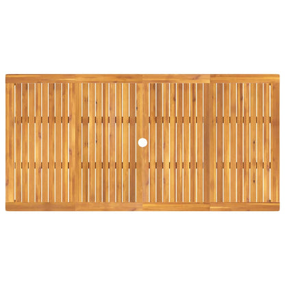 Tuin Eettafelset 7 Pcs Bruin Massief Acaciahout 6-persoons