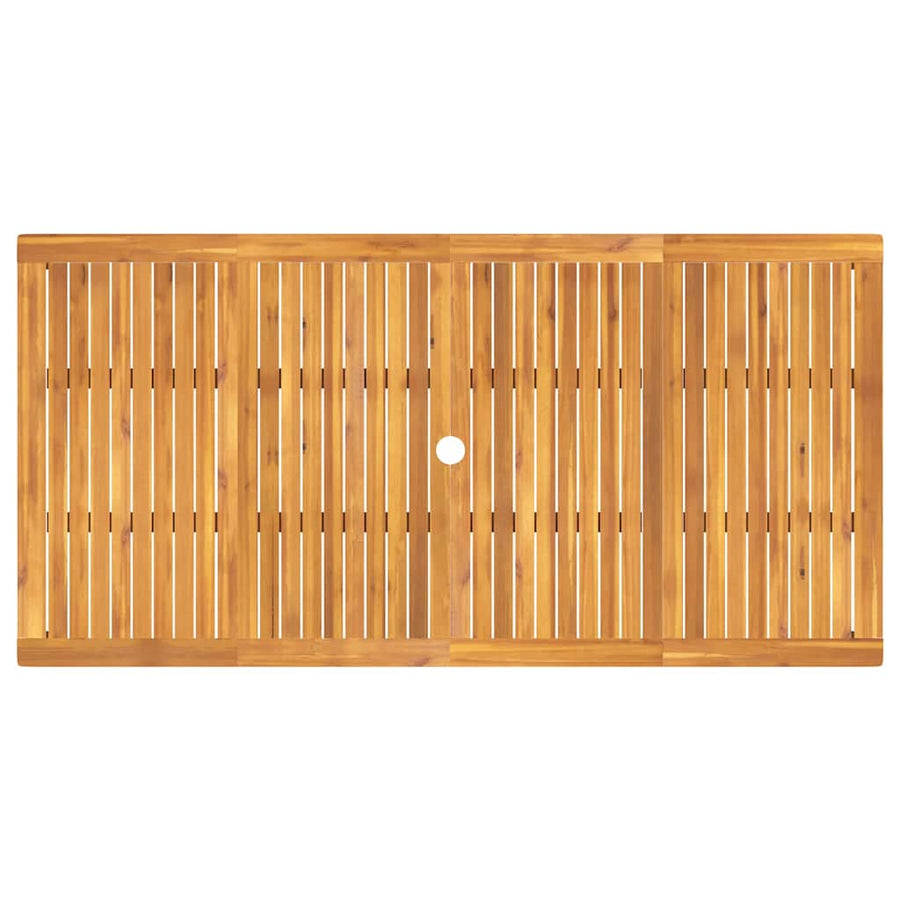 Tuin Eettafelset 7 Pcs Bruin Massief Acaciahout 6-persoons