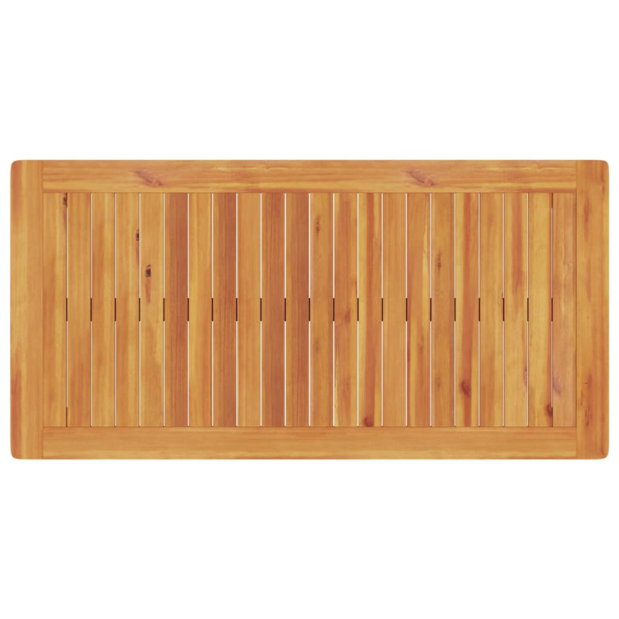 Tuin Eetset 3 pcs Bruin Massief acaciahout